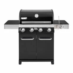 Monument Grills 4-Burner Propane Gas Grill In Black Porcelain Enamel With Side Burner And LED Controls 17 Monument Grills 4-Burner Propane Gas Grill In Black Porcelain Enamel With Side Burner And LED Controls -BBQDIRECT Shop 13892 01