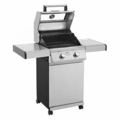 Monument Grills 2-Burner Propane Gas Grill In Stainless Steel With Clear View Lid And Collapsible Shelves 17 Monument Grills 2-Burner Propane Gas Grill In Stainless Steel With Clear View Lid And Collapsible Shelves -BBQDIRECT Shop 14633 03