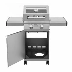Monument Grills 2-Burner Propane Gas Grill In Stainless Steel With Clear View Lid And Collapsible Shelves 20 Monument Grills 2-Burner Propane Gas Grill In Stainless Steel With Clear View Lid And Collapsible Shelves -BBQDIRECT Shop 14633 07