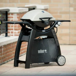 Weber Grills Q 3200 Portable Natural Gas Grill - Titanium -BBQDIRECT Shop 57060001 Q3200 Lifestyle02 1000x1000