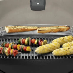 Weber Grills Q 3200 Portable Natural Gas Grill - Titanium -BBQDIRECT Shop 57060001 Q3200 WarmingRack 1000x1000