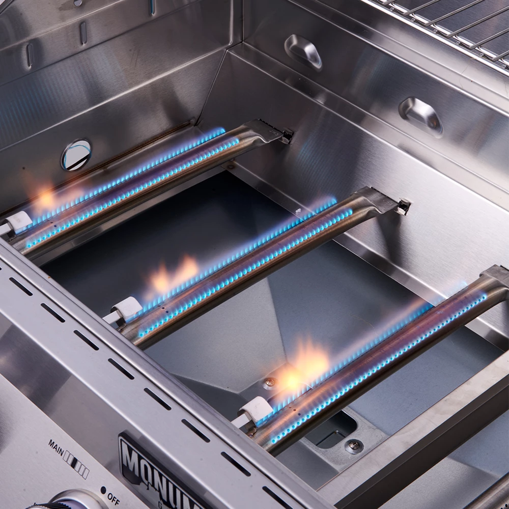 Monument Grills 6-Burner Propane Gas Grill In Stainless With LED Controls, Rotisserie Kit, And Side Burner 9 Monument Grills 6-Burner Propane Gas Grill In Stainless With LED Controls, Rotisserie Kit, And Side Burner - Image 7