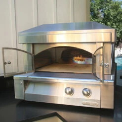 Alfresco Grills 30-Inch Countertop Natural Gas Outdoor Pizza Oven -BBQDIRECT Shop Alfresco Pizza Oven Countertop Open 1
