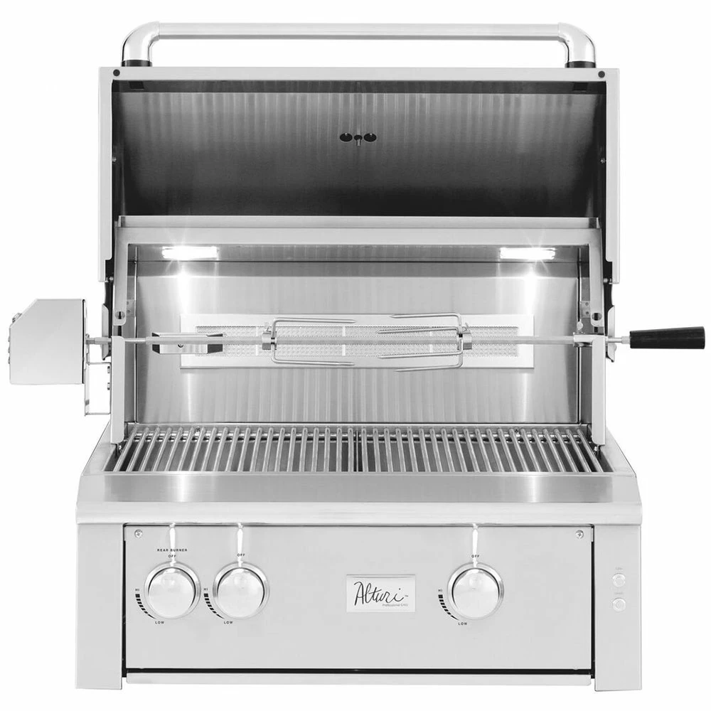 Alturi Grills 30-Inch 2-Burner Built-In Natural Gas Grill With Stainless Steel Burners And Rear Infrared Burner 3 Alturi Grills 30-Inch 2-Burner Built-In Natural Gas Grill With Stainless Steel Burners And Rear Infrared Burner
