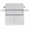 Alturi Grills 42-Inch 3-Burner Freestanding Natural Gas Grill With Stainless Steel Burners And Rear Infrared Burner -BBQDIRECT Shop Alturi Grills ALT42T NG CART ALT42 42 Inch 3 Burner Freestanding Natural Gas Grill with Stainless Steel Burners and Rear Infrared Burner