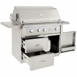 Alturi Grills 42-Inch 3-Burner Freestanding Natural Gas Grill With Stainless Steel Burners And Rear Infrared Burner -BBQDIRECT Shop Alturi Grills ALT42T NG CART ALT42 42 Inch 3 Burner Freestanding Natural Gas Grill with Stainless Steel Burners and Rear Infrared Burner Open