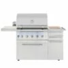American Made Grills Encore 36-Inch 5-Burner Freestanding Multi Fuel Wood / Charcoal / Propane Gas Grill -BBQDIRECT Shop American Made Grills Encore 36 Inch Freestanding Multi Fuel Wood Charcoal Gas Grill