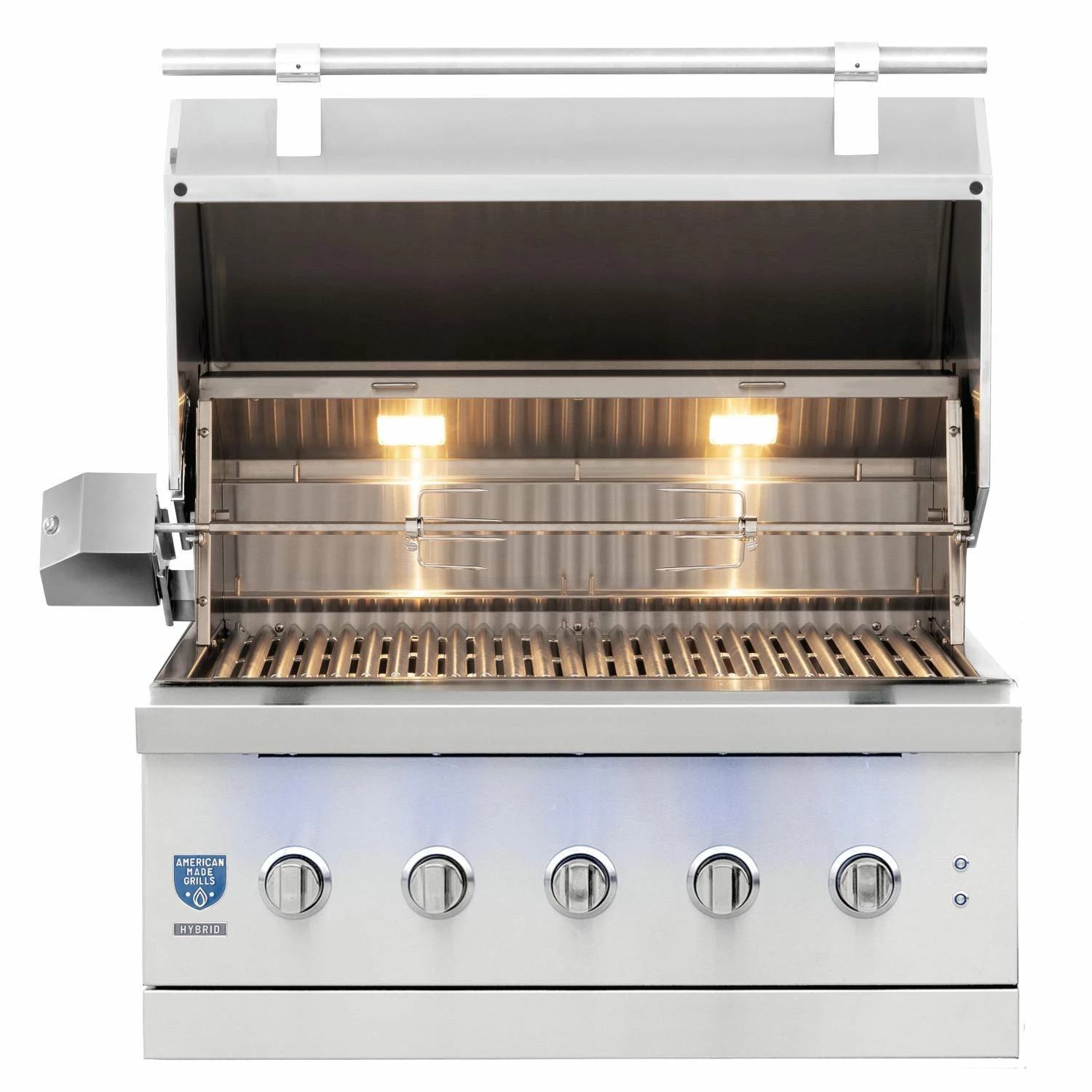 American Made Grills Encore 36-Inch 5-Burner Built-In Multi Fuel Wood / Charcoal / Natural Gas Grill 4 American Made Grills Encore 36-Inch 5-Burner Built-In Multi Fuel Wood / Charcoal / Natural Gas Grill - Image 2
