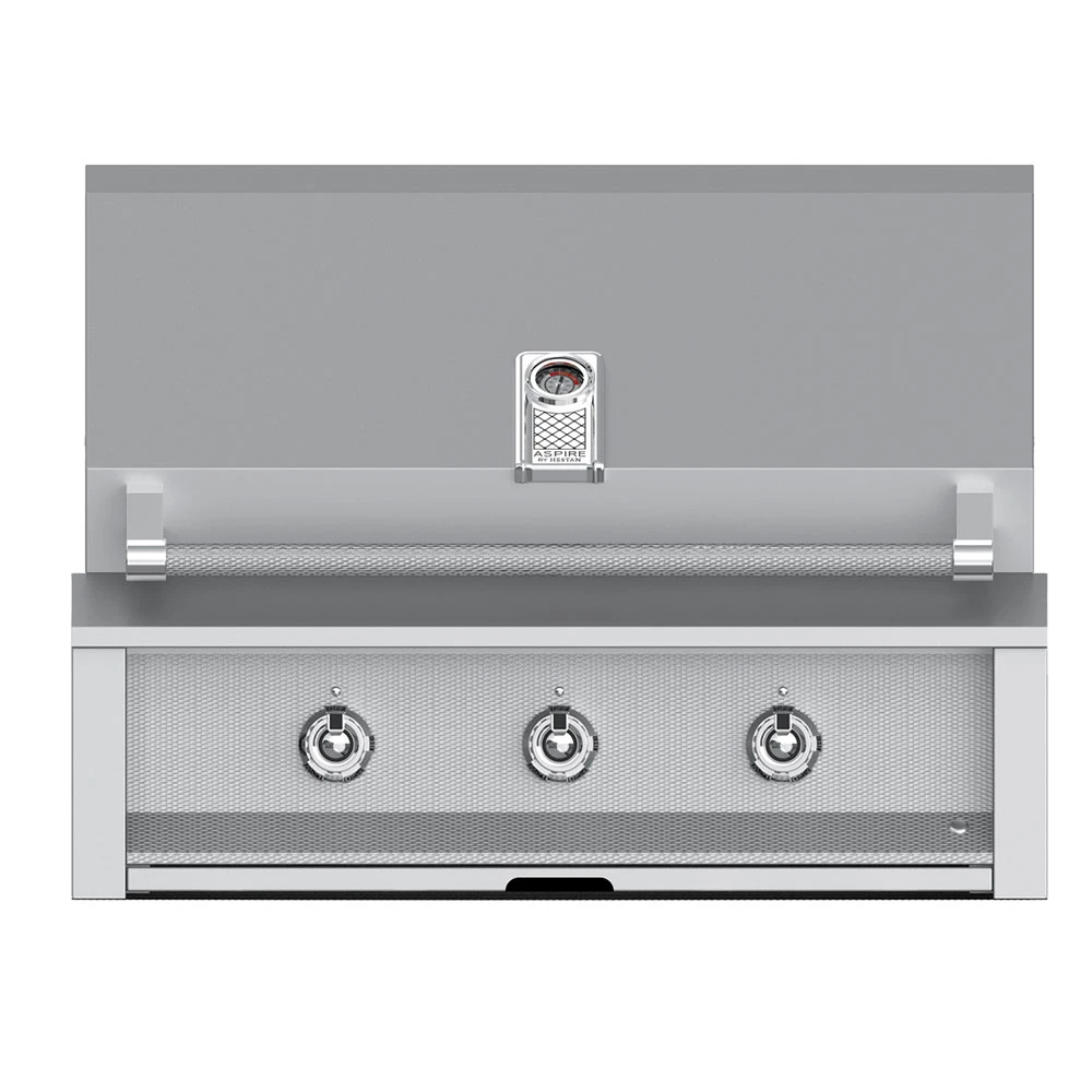 Aspire By Hestan 36-Inch 3-Burner Built-In Natural Gas Grill With Infrared Sear Burner - Stainless Steel 3 Aspire By Hestan 36-Inch 3-Burner Built-In Natural Gas Grill With Infrared Sear Burner - Stainless Steel