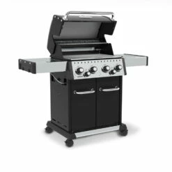 Broil King Baron 490 Pro 4-Burner Freestanding Natural Gas Grill With Rear Burner And Side Burner -BBQDIRECT Shop BK Baron 490 Side 02