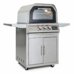 Blaze 26-Inch Freestanding Natural Gas Stainless Steel Outdoor Pizza Oven With Rotisserie -BBQDIRECT Shop BLZ PZOVN 04