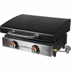 Blackstone Griddle Original 22-Inch 2-Burner Tabletop Propane Gas Commercial Style Flat Top Griddle With Hood 9 Blackstone Griddle Original 22-Inch 2-Burner Tabletop Propane Gas Commercial Style Flat Top Griddle With Hood -BBQDIRECT Shop Blackstone 1813 original 22 inch tabletop griddle with hood