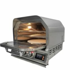 Blaze 26-Inch Built-In Natural Gas Stainless Steel Outdoor Pizza Oven With Rotisserie 14 Blaze 26-Inch Built-In Natural Gas Stainless Steel Outdoor Pizza Oven With Rotisserie -BBQDIRECT Shop Blaze 26 Inch Built In Gas Stainless Steel Outdoor Pizza Oven with Rotisserie Side