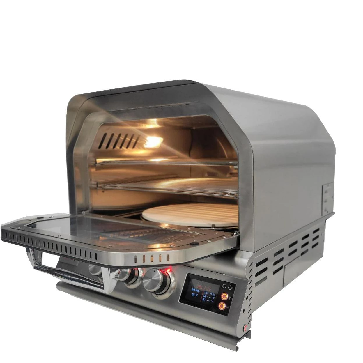 Blaze 26-Inch Built-In Natural Gas Stainless Steel Outdoor Pizza Oven With Rotisserie 5 Blaze 26-Inch Built-In Natural Gas Stainless Steel Outdoor Pizza Oven With Rotisserie - Image 3