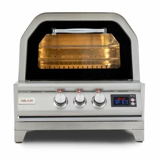 Blaze 26-Inch Countertop Natural Gas Stainless Steel Outdoor Pizza Oven With Rotisserie And Table Top Sleeve 3 Blaze 26-Inch Countertop Natural Gas Stainless Steel Outdoor Pizza Oven With Rotisserie And Table Top Sleeve