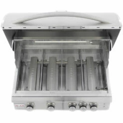 Blaze Grills LTE 32-Inch 4-Burner Freestanding Propane Gas Grill With Rear Infrared Burner & Grill Lights 19 Blaze Grills LTE 32-Inch 4-Burner Freestanding Propane Gas Grill With Rear Infrared Burner & Grill Lights -BBQDIRECT Shop Blaze Grills LTE 32 Inch 4 Burner Freestanding Propane Gas Grill BLZ 4LTE2 LP NG BLZ 4 CART Down View Burners