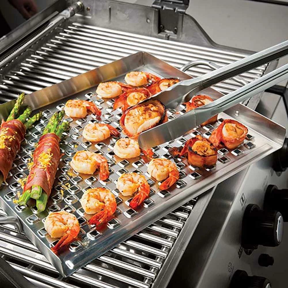 Broil King 15-Inch X 13-Inch Stainless Steel Imperial Flat Grill Topper With Handles 4 Broil King 15-Inch X 13-Inch Stainless Steel Imperial Flat Grill Topper With Handles - Image 2