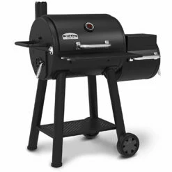Broil King Smoke Offset 500 Smoker 26-Inch Charcoal Grill -BBQDIRECT Shop Broil King 955050 Smoke Offset 500 Smoker 26 Inch Charcoal Grill Left