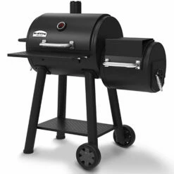 Broil King Smoke Offset 500 Smoker 26-Inch Charcoal Grill -BBQDIRECT Shop Broil King 955050 Smoke Offset 500 Smoker 26 Inch Charcoal Grill Right