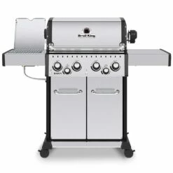Broil King Baron S490 Pro IR 4-Burner Freestanding Natural Gas Grill With Rear Burner And Infrared Side Burner