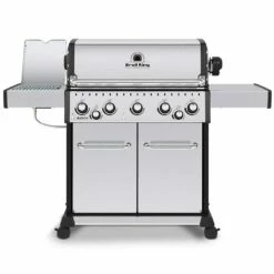 Broil King Baron S590 Pro IR 5-Burner Freestanding Natural Gas Grill With Rear Burner And Infrared Side Burner