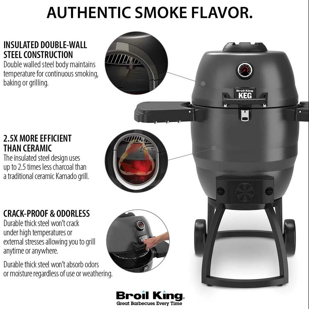 Broil King Keg 5000 Steel Charcoal Kamado Grill 6 Broil King Keg 5000 Steel Charcoal Kamado Grill - Image 4