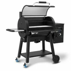 Broil King Regal Pellet 500 Pro Wi-Fi & Bluetooth Controlled 32-Inch Pellet Grill -BBQDIRECT Shop Broil King Regal Pellet 500 Pro Wi Fi and Bluetooth Controlled 32 Inch Pellet Grill 496911 Angle