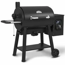 Broil King Regal Pellet 500 Wi-Fi & Bluetooth Controlled 32-Inch Pellet Grill -BBQDIRECT Shop Broil King Regal Pellet 500 Wi Fi and Bluetooth Controlled 32 Inch Pellet Grill 496051 Side View