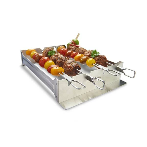 Broil King Stainless Steel Narrow Kebab Rack 3 Broil King Stainless Steel Narrow Kebab Rack