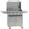 Bull BBQ 30-Inch 4-Burner Freestanding Natural Gas Commercial Style Flat Top Griddle