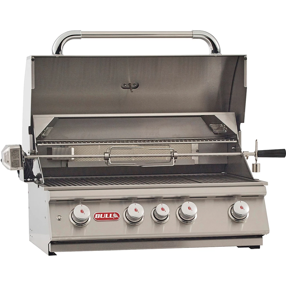 Bull BBQ Fully-Assembled 5 Ft. Master-Q BBQ Island With 30-Inch Angus Grill And 30-Inch Double Door - Stucco Base And Tile Countertop 7 Bull BBQ Fully-Assembled 5 Ft. Master-Q BBQ Island With 30-Inch Angus Grill And 30-Inch Double Door - Stucco Base And Tile Countertop - Image 5