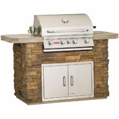 Bull BBQ Fully-Assembled 5 Ft. Master-Q BBQ Island With 30-Inch Angus Grill And 30-Inch Double Door - Rock Base And Tile Countertop 15 Bull BBQ Fully-Assembled 5 Ft. Master-Q BBQ Island With 30-Inch Angus Grill And 30-Inch Double Door - Rock Base And Tile Countertop -BBQDIRECT Shop Bull BBQ Fully Assembled 5 Ft Master Q Outdoor Kitchen Island 31005 BBQGrills com Closed