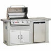 Bull BBQ Fully-Assembled 6 Ft. Power-Q BBQ Island With 30-Inch Outlaw Grill, Fridge And 30-Inch Double Door - Stucco Base And Tile Countertop -BBQDIRECT Shop Bull BBQ Fully Assembled 6 Ft Power Q BBQ Island with 30 Inch Outlaw Grill Fridge and Double Door Stucco Base and Tile Counte
