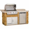 Bull BBQ Fully-Assembled 6 Ft. Power-Q Raised Bar BBQ Island With 30-Inch Lonestar Select Grill, Fridge And 30-Inch Access Door & Propane Drawer Combo - Rock Base And Tile Countertop 1 Bull BBQ Fully-Assembled 6 Ft. Power-Q Raised Bar BBQ Island With 30-Inch Lonestar Select Grill, Fridge And 30-Inch Access Door & Propane Drawer Combo - Rock Base And Tile Countertop -BBQDIRECT Shop Bull BBQ Fully Assembled 6 Ft Power Q Raised Bar Outdoor Kitchen Island 31013 BBQGrills com