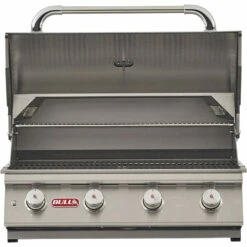 Bull BBQ Lonestar Select 30-Inch 4-Burner Built-In Propane Gas Grill -BBQDIRECT Shop Bull BBQ Lonestar Select 30 Inch 4 Burner Built In Natural Gas Grill 87049 Front Open