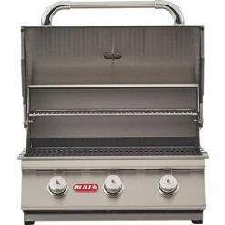 Bull BBQ Steer Premium 25-Inch 3-Burner Built-In Propane Gas Grill 14 Bull BBQ Steer Premium 25-Inch 3-Burner Built-In Propane Gas Grill -BBQDIRECT Shop Bull BBQ Steer 25 Inch 3 Burner Built In Natural Gas Grill 69009 Open