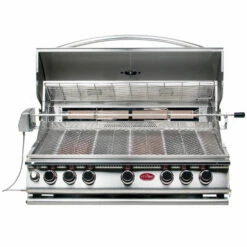 Cal Flame Convection Series 40-Inch 5-Burner Built-In Propane Gas Grill With Infrared Backburner -BBQDIRECT Shop Cal Flame Convection Series 40 Inch 5 Burner Built In Propane Gas Grill BBQ18875CP