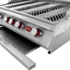 Cal Flame Convection Series 40-Inch 5-Burner Built-In Propane Gas Grill With Infrared Backburner -BBQDIRECT Shop Cal Flame Convection Series 40 Inch 5 Burner Built In Propane Gas Grill BBQ18875CP Drip Tray