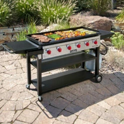 Camp Chef 46-Inch 6-Burner Freestanding Propane Gas Commercial Style Flat Top Griddle 14 Camp Chef 46-Inch 6-Burner Freestanding Propane Gas Commercial Style Flat Top Griddle -BBQDIRECT Shop Camp Chef 46 Inch 6 Burner Freestanding Propane Gas Commercial Style Flat Top Griddle Lifestyle