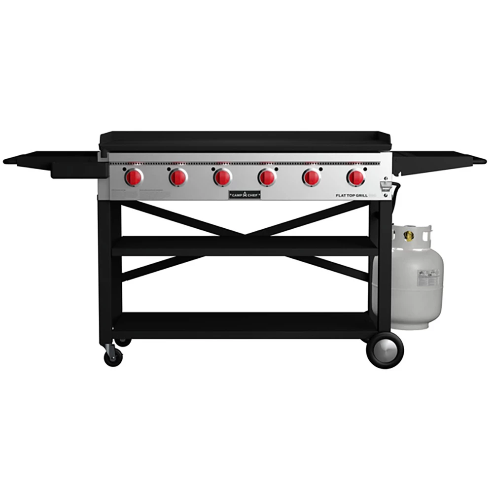 Camp Chef 46-Inch 6-Burner Freestanding Propane Gas Commercial Style Flat Top Griddle 3 Camp Chef 46-Inch 6-Burner Freestanding Propane Gas Commercial Style Flat Top Griddle