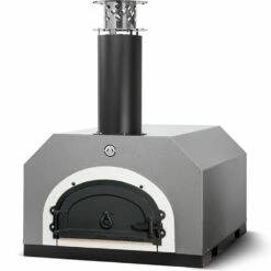 Chicago Brick Oven CBO-750 Countertop Wood-Fired Residential Outdoor Pizza Oven - Silver -BBQDIRECT Shop Chicago Brick Oven CBO 750 Countertop Wood Fired Residential Outdoor Pizza Oven Silver CBO O CT 750SV Closed
