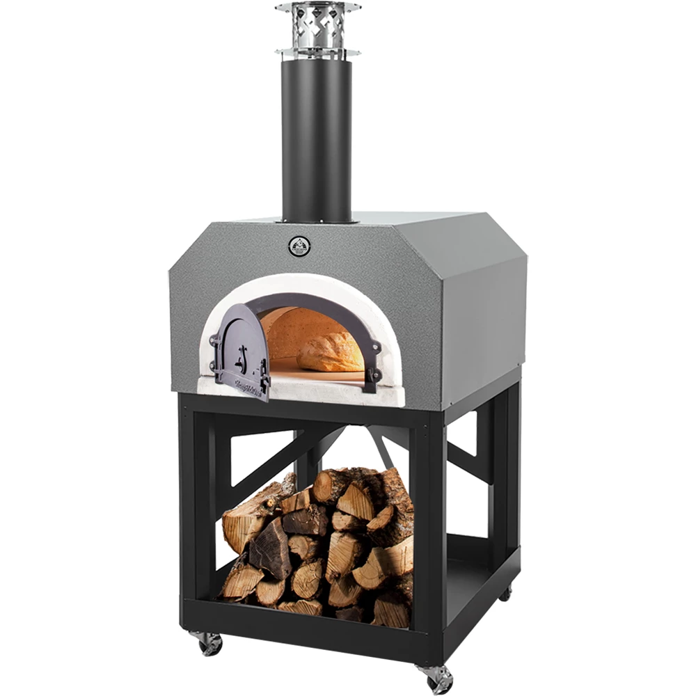 Chicago Brick Oven CBO-750 Mobile Wood-Fired Residential Outdoor Pizza Oven - Silver 3 Chicago Brick Oven CBO-750 Mobile Wood-Fired Residential Outdoor Pizza Oven - Silver