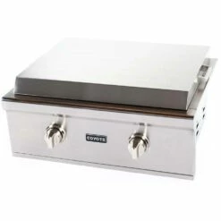 Coyote 30-Inch 2-Burner Built-In Natural Gas Commercial Style Flat Top Griddle 9 Coyote 30-Inch 2-Burner Built-In Natural Gas Commercial Style Flat Top Griddle -BBQDIRECT Shop Coyote 30 Inch Built In Flat Top Natural Gas Griddle C1FTG30NG Side View