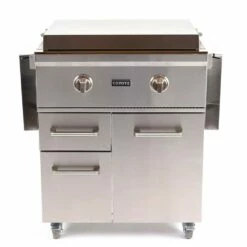 Coyote 30-Inch 2-Burner Freestanding Natural Gas Commercial Style Flat Top Griddle -BBQDIRECT Shop Coyote 30 Inch Freestanding Flat Top Propane Gas Griddle C1FTG30LP Front View