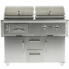 Coyote 50-Inch 2-Burner Freestanding Natural Gas/Charcoal Dual Fuel Hybrid Grill 1 Coyote 50-Inch 2-Burner Freestanding Natural Gas/Charcoal Dual Fuel Hybrid Grill -BBQDIRECT Shop Coyote 50 Inch 2 Burner Freestanding Natural Gas Charcoal Dual Fuel Hybrid Grill C1HY50NG C1HY50CT