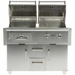 Coyote 50-Inch 2-Burner Freestanding Natural Gas/Charcoal Dual Fuel Hybrid Grill 12 Coyote 50-Inch 2-Burner Freestanding Natural Gas/Charcoal Dual Fuel Hybrid Grill -BBQDIRECT Shop Coyote 50 Inch 2 Burner Freestanding Natural Gas Charcoal Dual Fuel Hybrid Grill C1HY50NG C1HY50CT Open