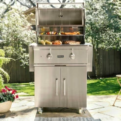 Coyote C-Series 28-Inch 2-Burner Freestanding Propane Gas Grill 14 Coyote C-Series 28-Inch 2-Burner Freestanding Propane Gas Grill -BBQDIRECT Shop Coyote C Series 28 Inch 2 Burner Freestanding Propane Gas Grill C1C28LP FS Lifestyle