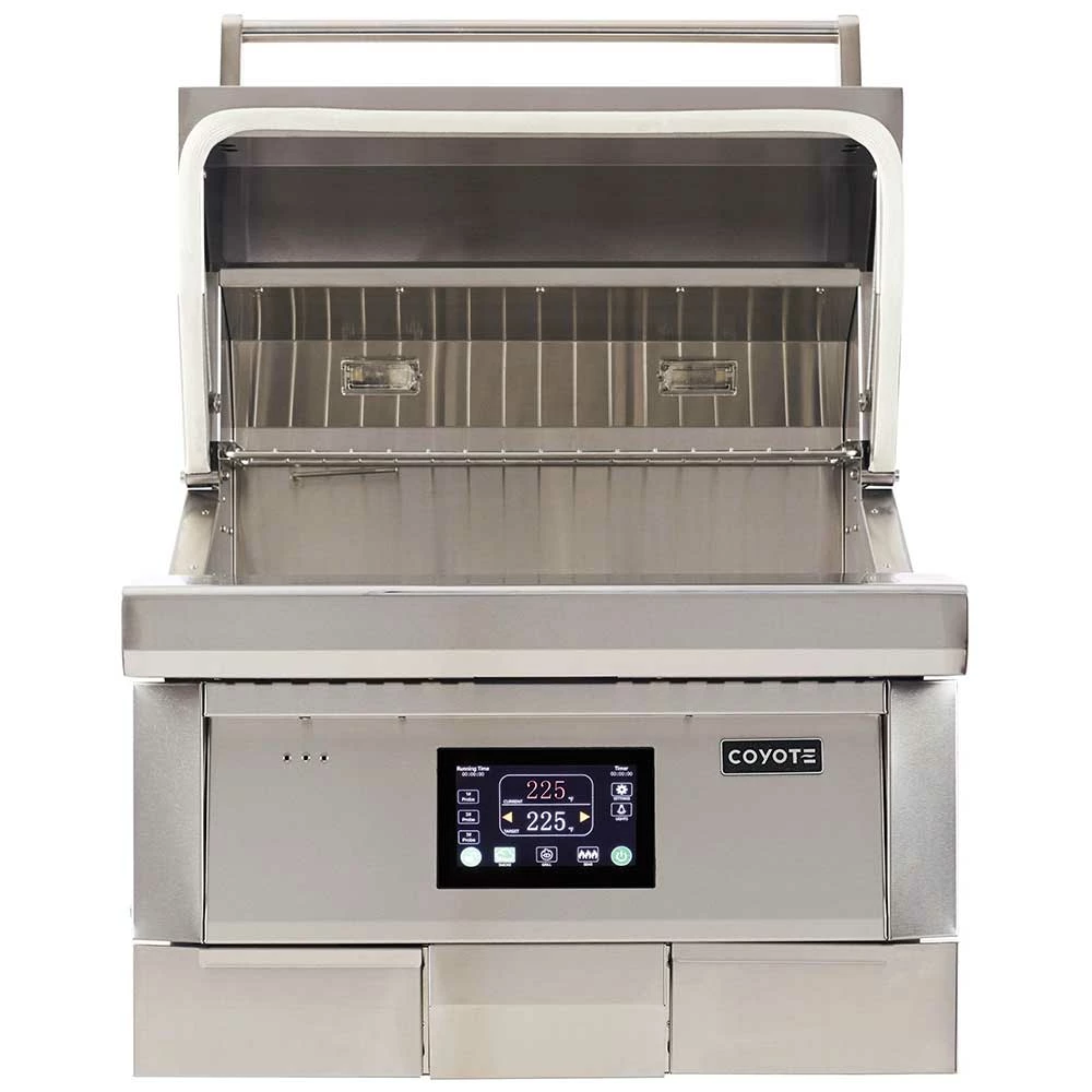 Coyote Touch-Screen Controlled 28-Inch 304 Stainless Steel Built-In Pellet Grill 5 Coyote Touch-Screen Controlled 28-Inch 304 Stainless Steel Built-In Pellet Grill - Image 3