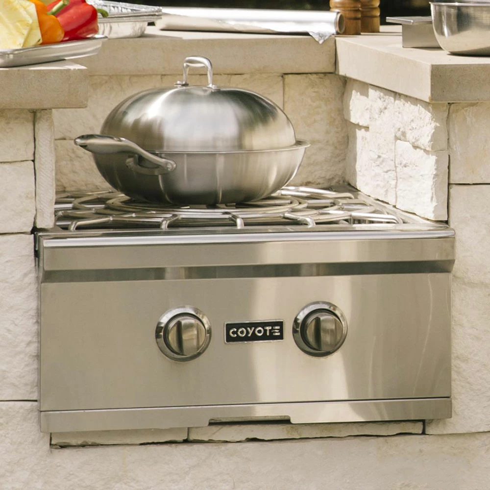 Coyote Stainless Steel Wok For Power Burner 4 Coyote Stainless Steel Wok For Power Burner - Image 2