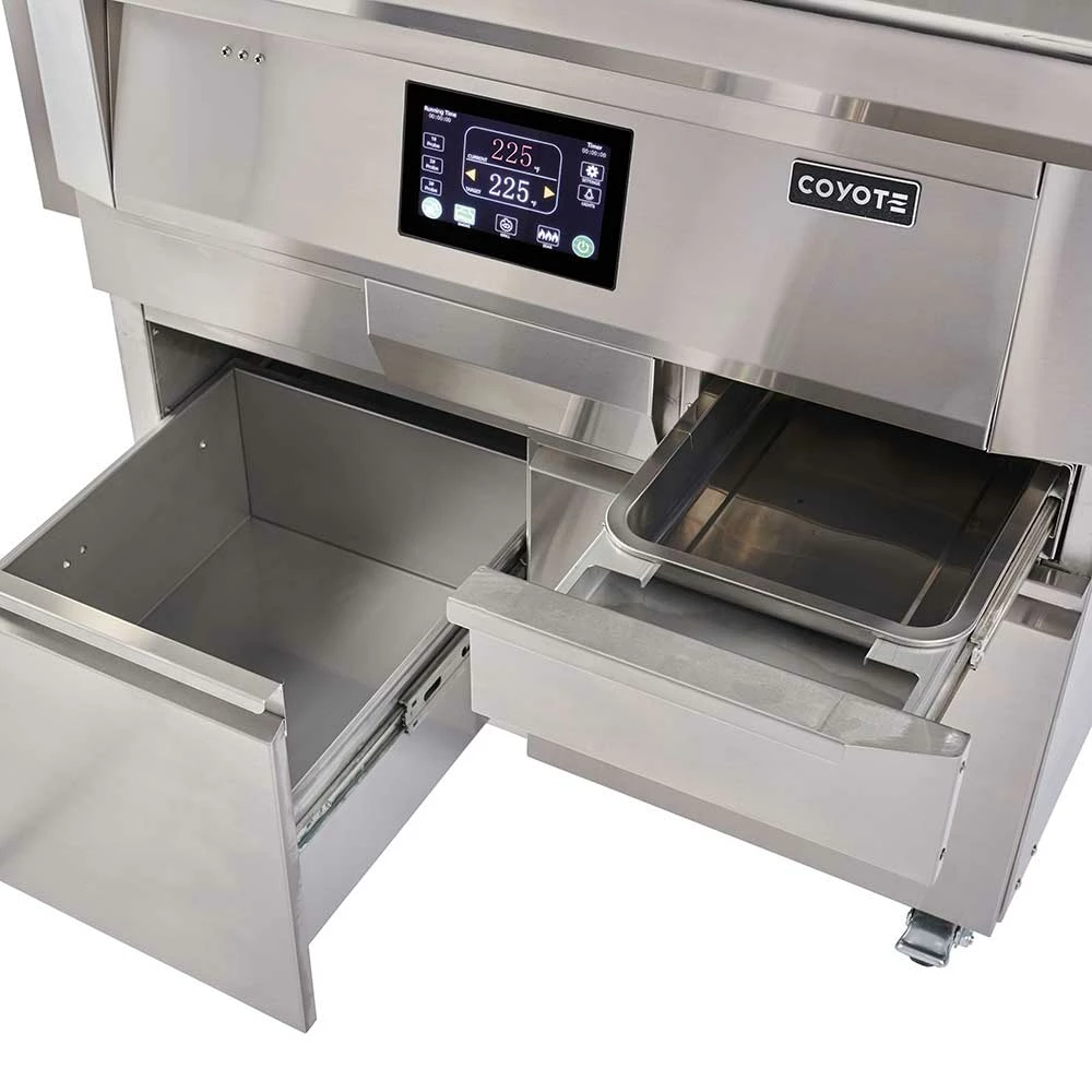 Coyote Touch-Screen Controlled 36-Inch 304 Stainless Steel Freestanding Pellet Grill 8 Coyote Touch-Screen Controlled 36-Inch 304 Stainless Steel Freestanding Pellet Grill - Image 6
